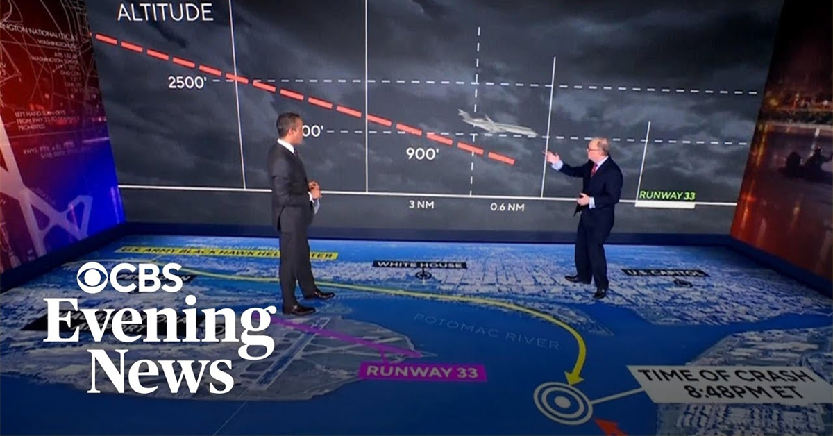CBS Evening News: Former NTSB chair maps out D.C. midair collision